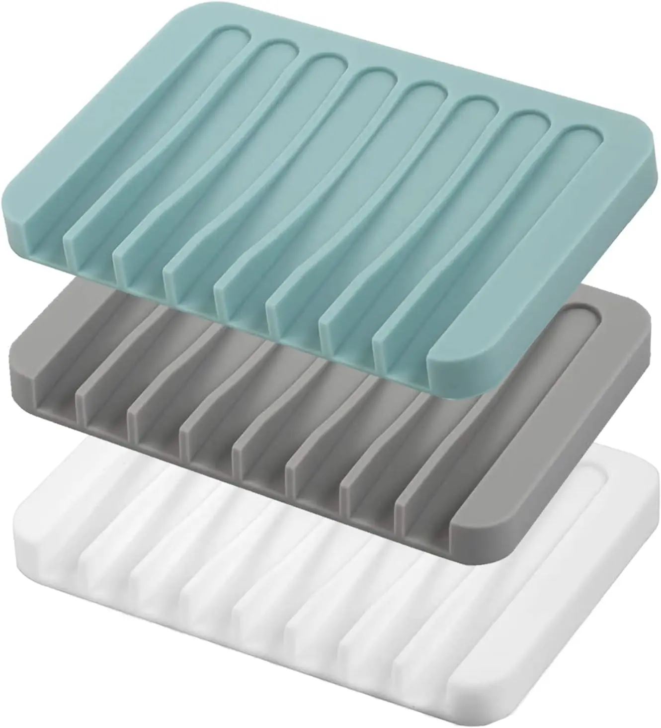 Hause Silikon Ablauf Seife Box Küche Bad Anti-slip Waschbecken Tablett Kreative Waschen Tisch Seife Tablett Kostenloser Punch Ablauf rack