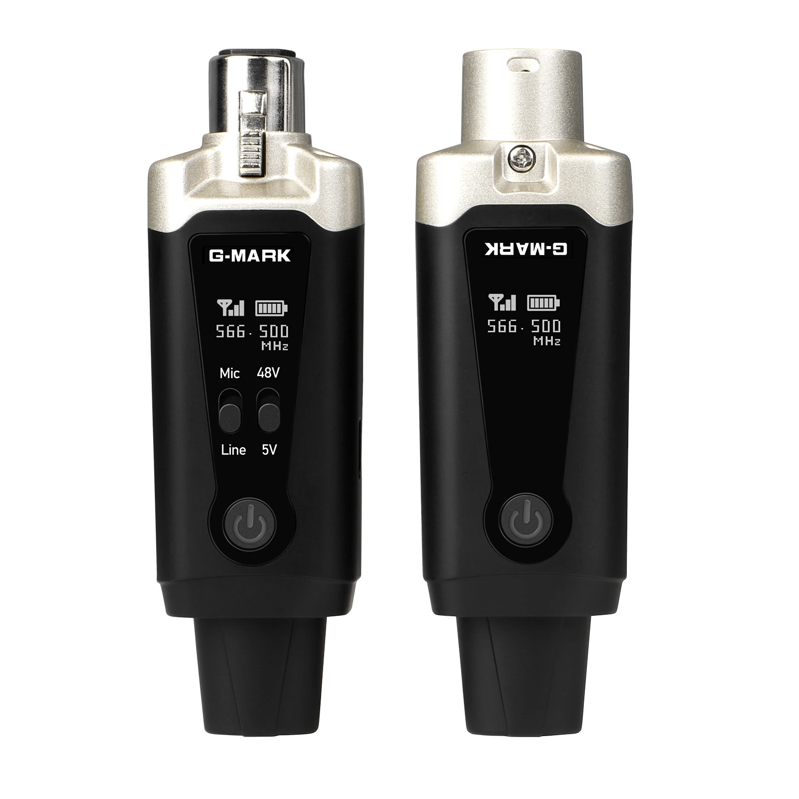 Drahtloses Sendersystem G-MARK GX1.1 UHF-Mikrofon-XLR-Adapter 16-Kanal-Audioempfänger für 48V Phantomspeisung Kondensatormikrofone Image