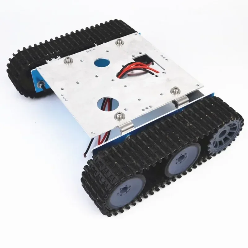 Rahmen aus Aluminiumlegierung, geeignet für RC-Spielzeugpanzer-Roboterchassis, DC9-12V-Raupenchassis für Arduino-Bausatz Image