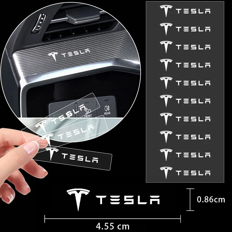 Auto-Lenkrad-Aufkleber für Fensterschalterknöpfe – Auto-Styling für Tesla Model 3 2022 S X Y Mod WYE Style Roadster Invader Coil Image