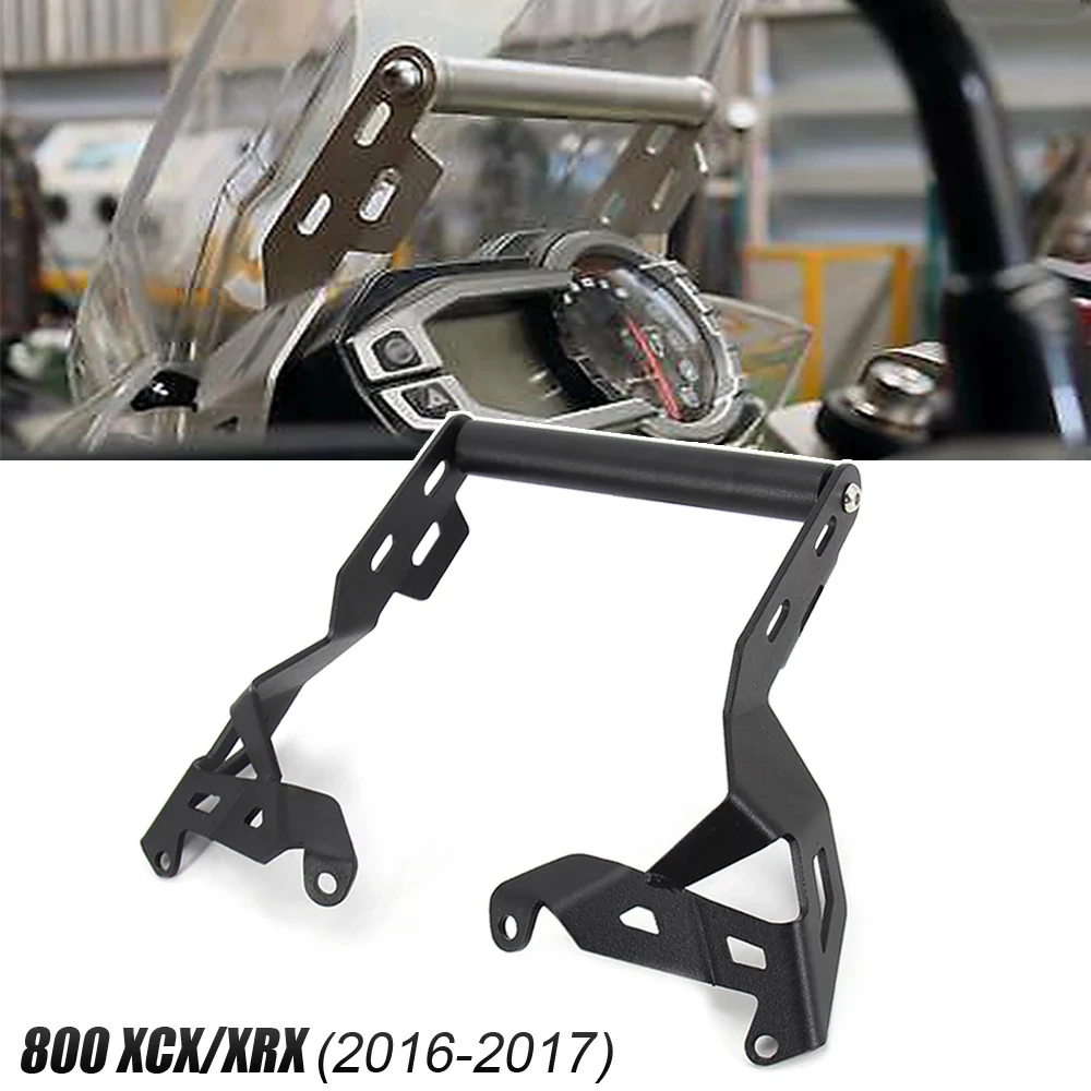 2015 2016 2017 For Tiger 800 XCX 800XCX Motorcycle Front Phone Stand Holder Smartphone Phone GPS Navigaton Plate Bracket