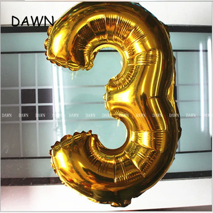 Große 40 zoll Silber rose Gold Aluminium Folie Anzahl Ballons 0-9 Geburtstag Hochzeit Engagement Party Decor Globo Kinder ball Supplie Image
