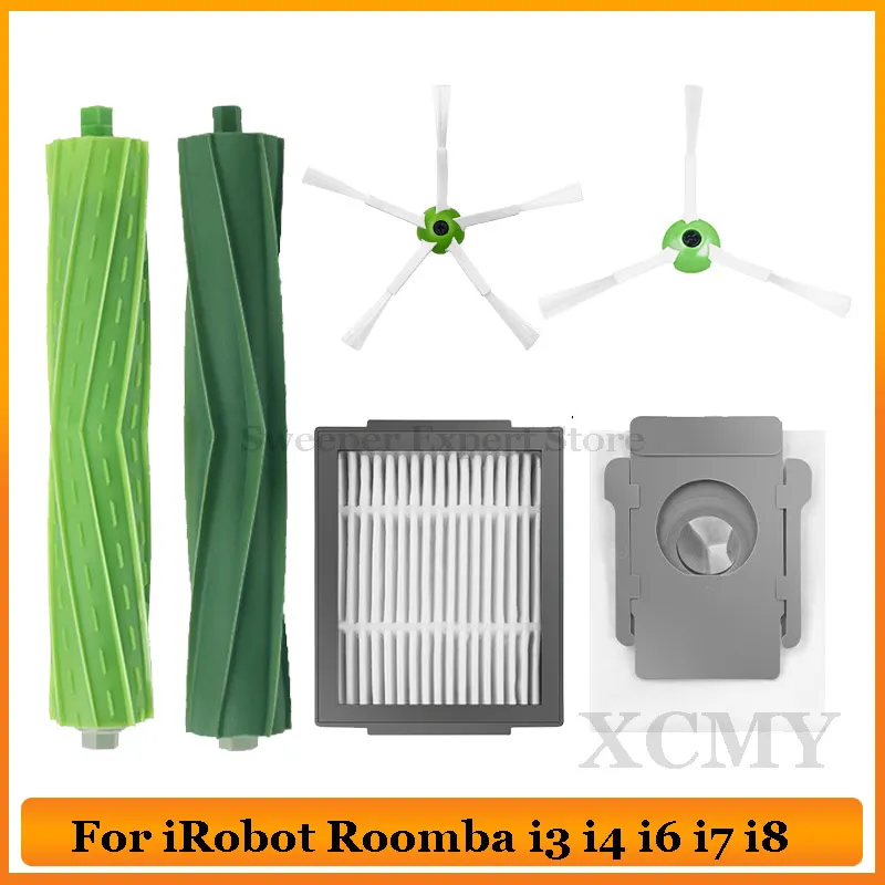 Hauptseitenbürste Hepa-Filter für iRobot Roomba i3 i4 i6 i7 i8 E5 E6 E7 j7 Staubsauger Teile Staubbeutel Hochwertiges Zubehör