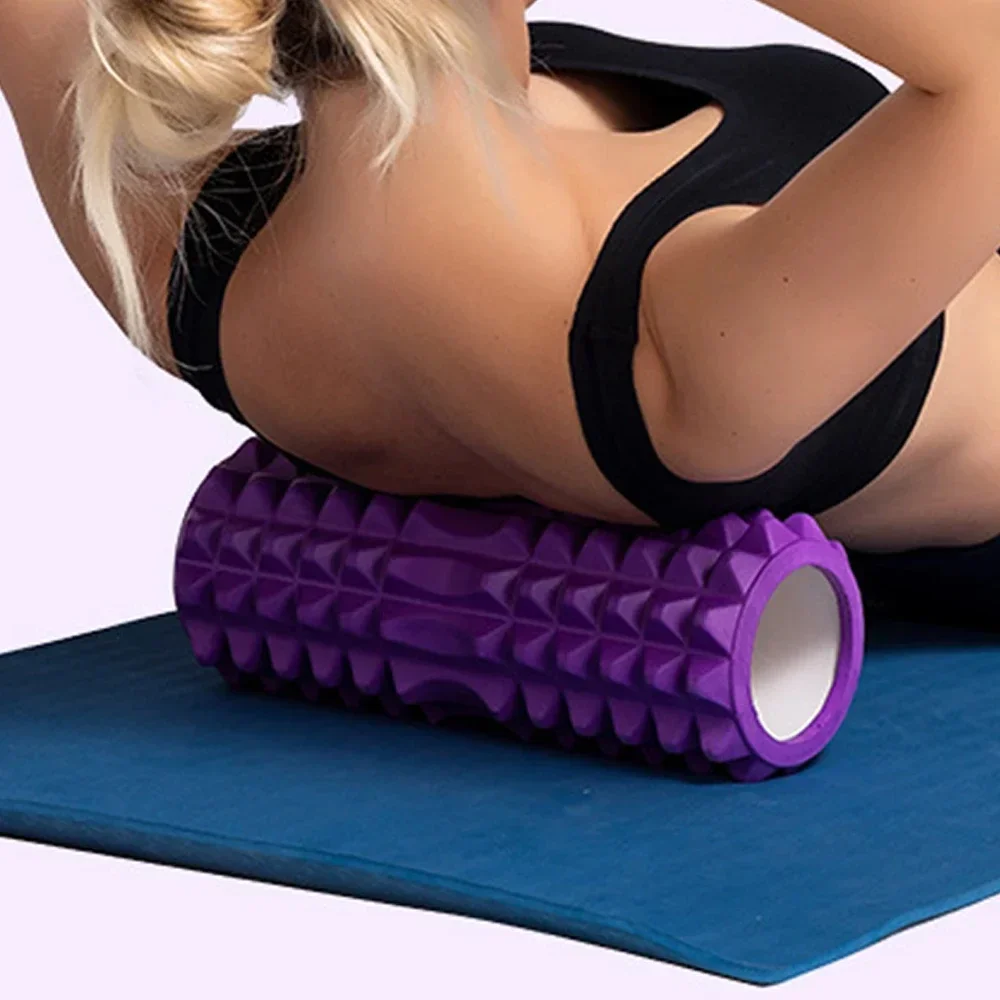 30 cm Yoga Säule Schaum Fitness Muskel Training Pilates Sport Massage Schaum Roller Grid Trigger Punkt Therapie Home Gym Übung Image