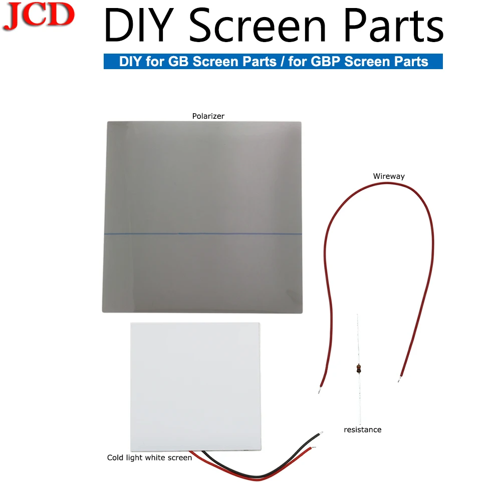 JCD Für GB Für GBP Hintergrundbeleuchtung Mod Verwenden Kühles Weißes LCD Panel Zu Leuchten Bildschirm Hinter Für Gameboy DMG-001 Für GameBoy Tasche Objektiv Image