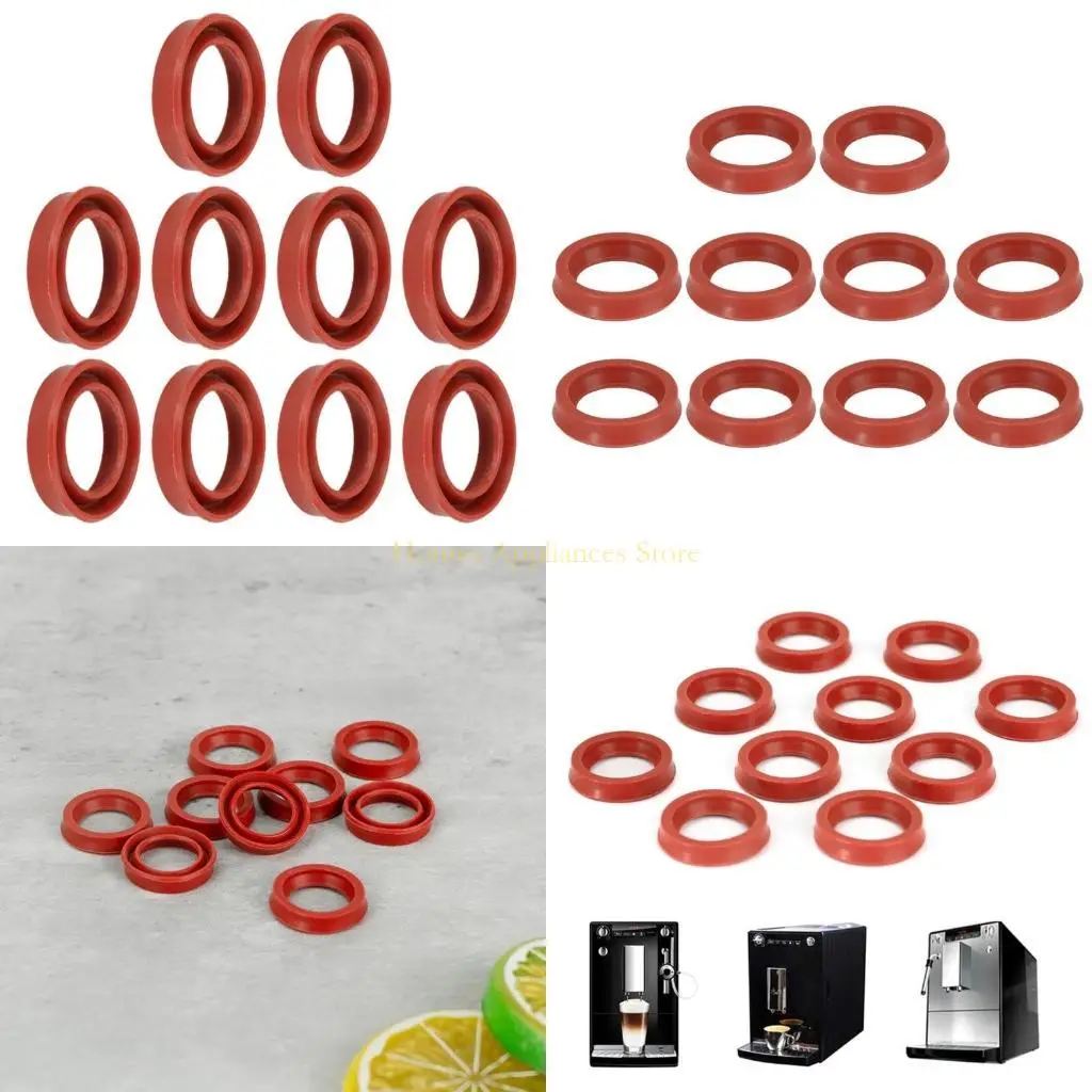 D0AB 10 Pack Wassertank Dichtungsringe Silikonstextur für Kaffeemaschine Wassertanks Image