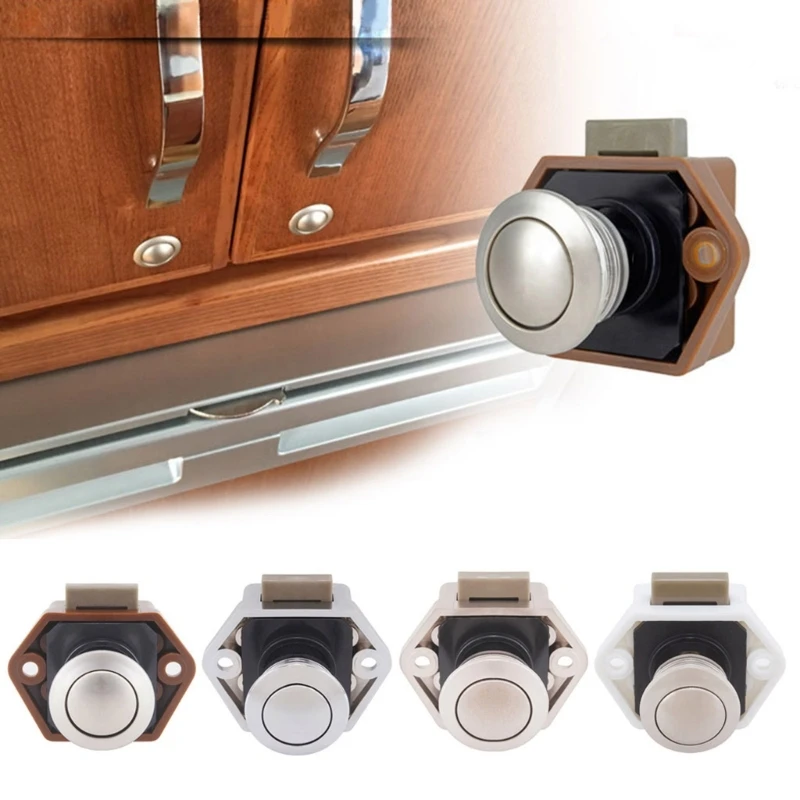 Wohnmobil-Auto-Druckschloss, Durchmesser 20 mm, für Wohnmobil, Wohnwagen, Boot, Wohnmobil, Schrank, Schublade, Riegel, Knopfschlösser für Möbelbeschläge Image