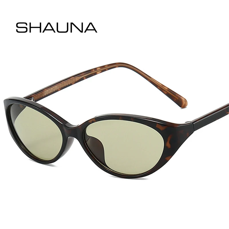 SHAUNA Nuovi Occhiali da Sole di Lusso da Donna Stile Cat Eye, Montatura Colorata alla Moda, Protezione UV400, Occhiali da Sole Retrò Blu e Verdi per Uomo