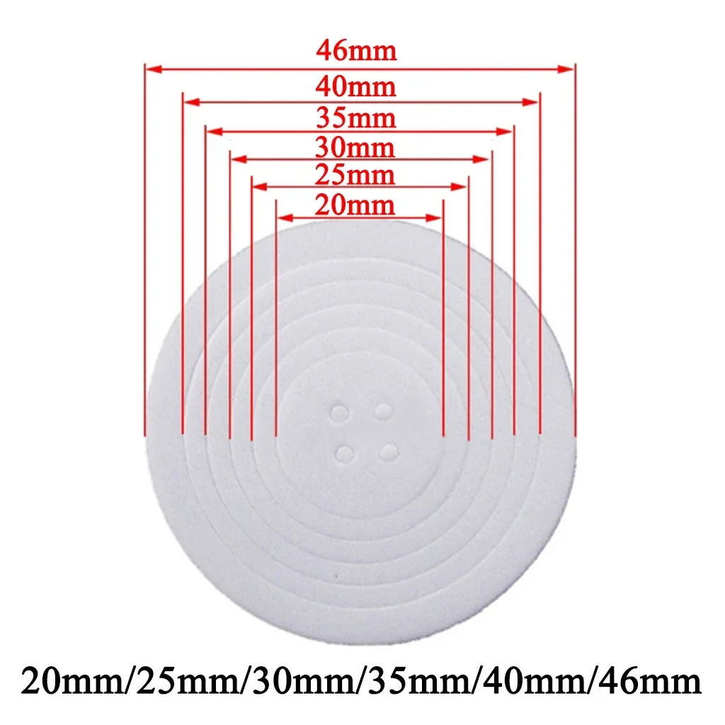 50 Stück Schaumstoffdichtungen zum Sammeln von Münzen, weiße EVA-Pads, 20 mm/25 mm/30 mm/35 mm/40 mm/46 mm, Ringe für Münzaufbewahrung, schützen (keine Münzkapsel)