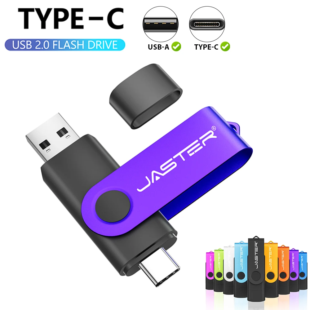 Schwarz-lila kreativer TYPE-C USB-Stick 4GB 8GB 16GB 32GB 64GB Speicherstick externer Speicher für Computer und Mobiltelefon Image