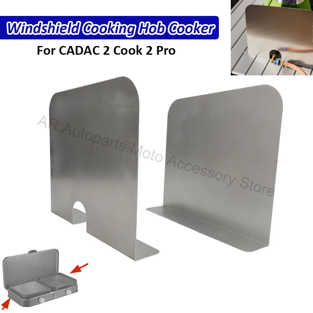 Windschutzseiten, winddichter Schutz für CADAC 2, Cook 2 Pro, Windschutzscheibe, Kochfeld, Herd, Camping, Grillzubehör Image