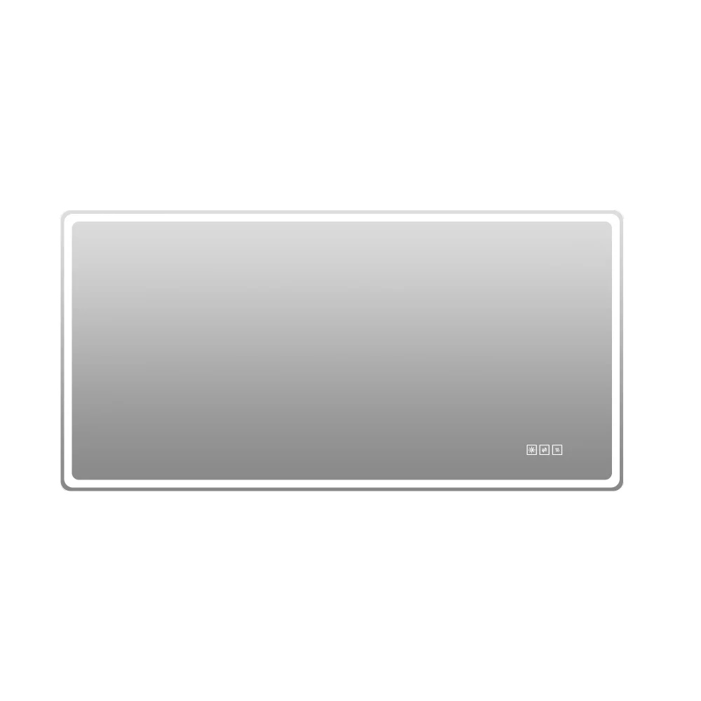 LED-Badezimmerspiegel Rahmenloser Beleuchteter Spiegel, 3 Farbtemperaturen, Beschlagfrei, HD Kupferfreies Glas, Vertikal oder Horizontal