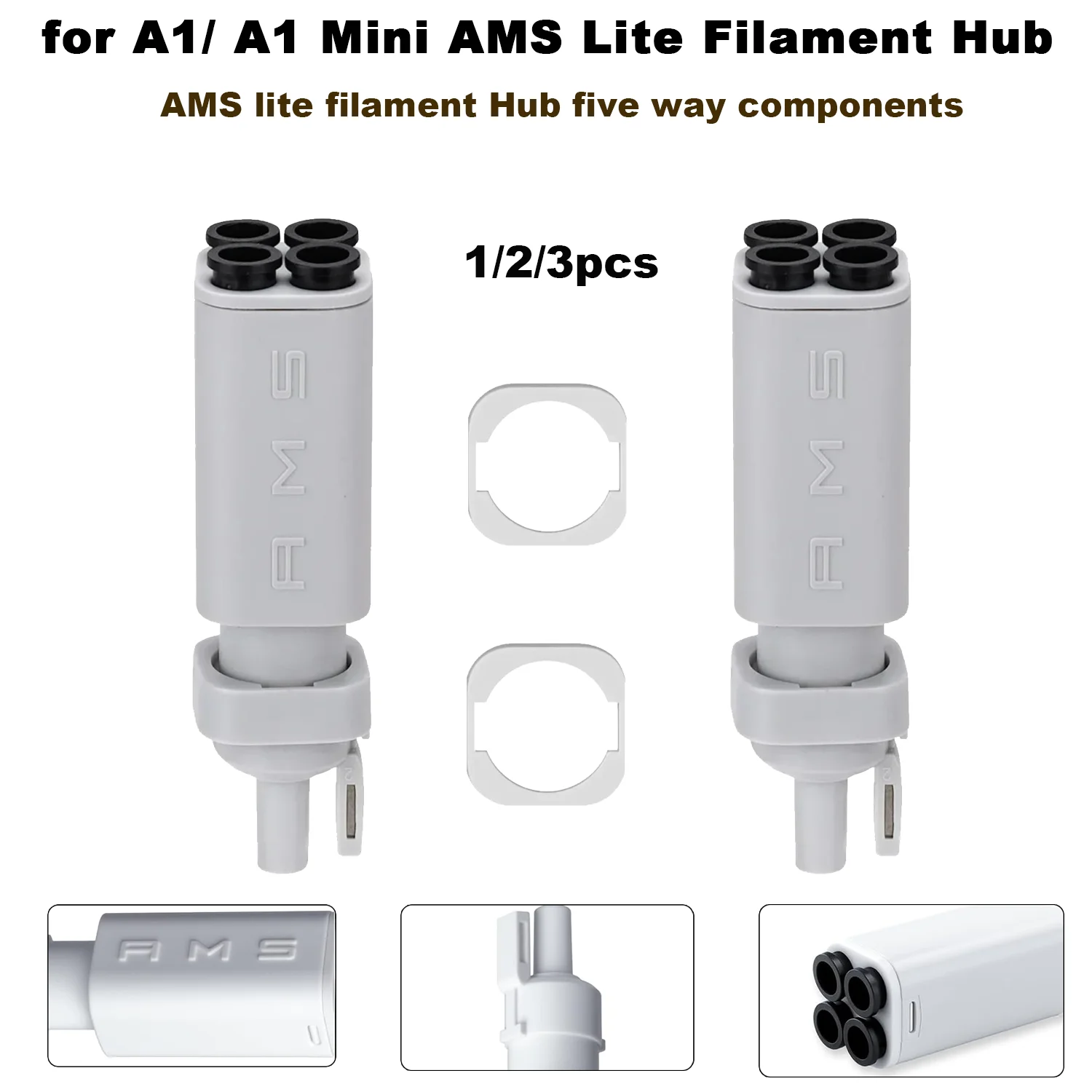 Für Bambulab AMS Lite Filament-Hub: Fünf-Wege-Komponenten-Schalter für Verbrauchsmaterialien, Mehrfarbendruck für A1/A1 Mini Teile Image