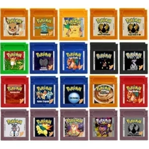 GBC Pokemon Series Game Cartridge Black White Genesis Gold Silver 97 Bronze 2 Video Game Console Card