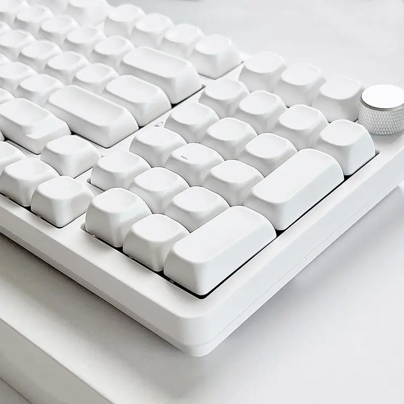 132 Tasten leere Tastenkappen PBT-Tastenkappen DIY MOA-Profil 61/64/68/71/78/87/100/104/108 ANSI-Layout für mechanische Tastaturkappe mit Schalter Image