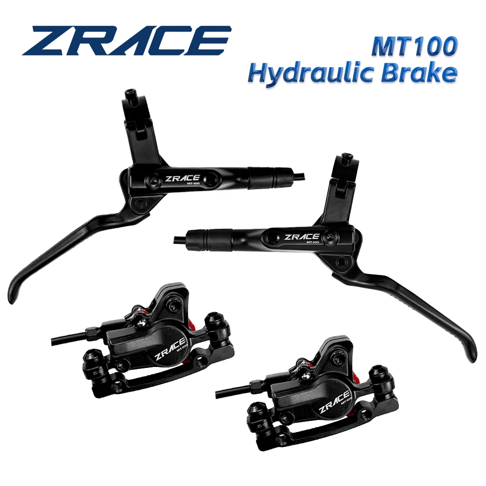 ZRACE MT100 Mountainbike-Hydraulikbremse, MTB-Öldruck-Scheibenbremssatz, vordere und hintere Bremse Image