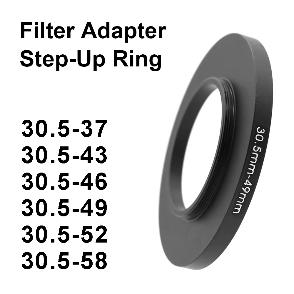 Kameraobjektiv-Filter-Adapterring, Step-Up-Ring für 30,5-mm-Objektiv, 30,5–3 30,5–43, 30,5–46, 30,5–49, 30,5–52, 30,5–58 für UV-ND-CPL usw. Image