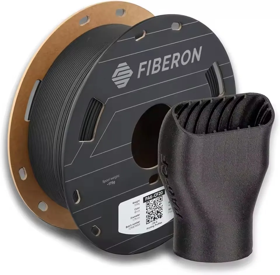 Polymaker PA6-CF20 Carbonfaser-Nylon-Filament 1,75mm 0,5kg Hochfestes Verschleißbeständiges Hochrigides 3D-Druckmaterial Image