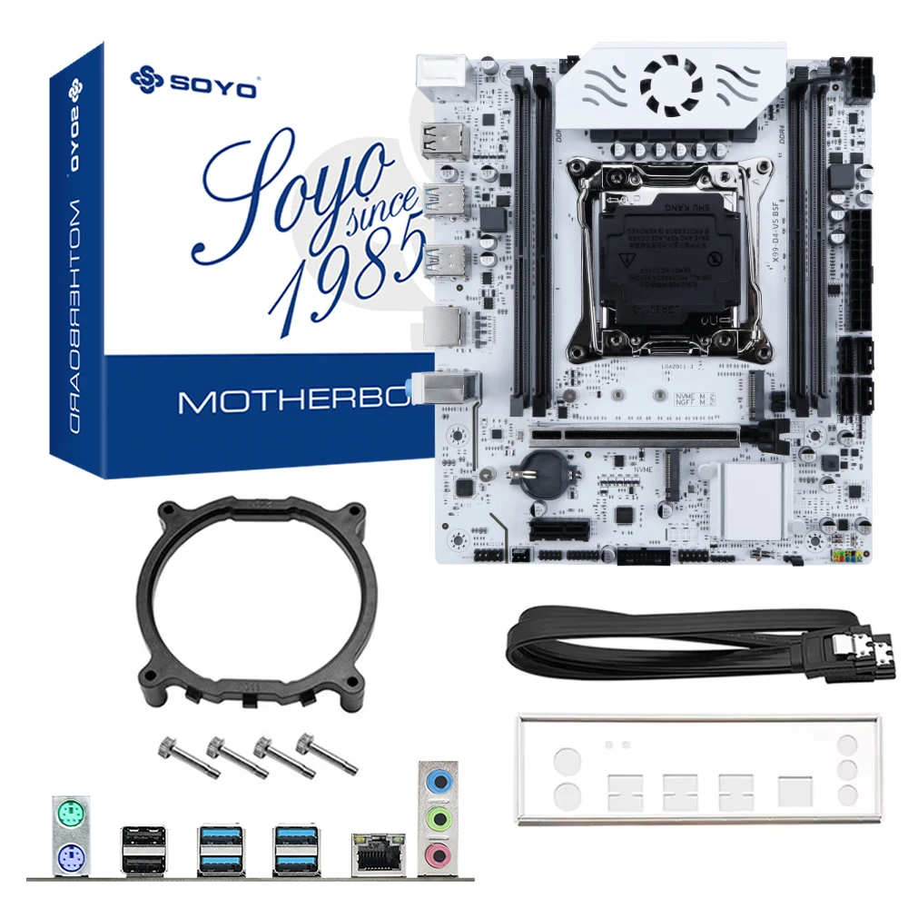 SOYO X99 Gaming C612 Chip Motherboard-Set mit Intel Xeon E5 2682 V4 CPU DDR4 PC Gamer Computer-Komponenten Mainboard TPM2.0 Pin