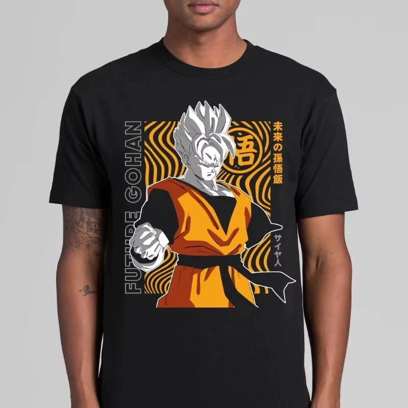 2026 Dragon Ball Future Gohan T-Shirt, Japanisches Anime Kinder-Eltern-Outfit, Hochwertige Reine Baumwolle Streetwear Image