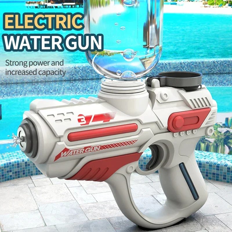 Elektrische Wasserpistole für Kinder Vollautomatischer Hochdruck-Wasserblaster für Jungen Sommer Strand Pool Party Wasserspielzeug Image