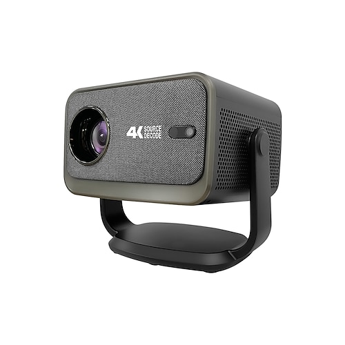 1080p-Smart-Projektor, 500 ANSI-Lumen, 4K-Dekodierung, WLAN 6, Bluetooth 5.4, Android 13, Autofokus Keystone, tragbarer, um 360° drehbarer Outdoor-Projektor für Smartphone, TV-Stick und Heimkino