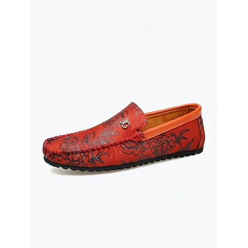 Marineblaue Herren-Slipper mit Stickerei – bequeme, weiche und leichte Schuhe zum Hineinschlüpfen, ideal für entspannte Abende im Resort, Restaurantbesuche am Meer, Urlaubsreisen, Kreuzfahrten und einen eleganten Urlaubsstil. Image