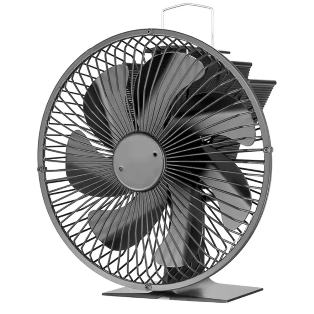 7-Blatt-Ventilator, Kaminventilator, einfach zu bedienen, effiziente Wärmeverteilung, hochwertiges Material, rostbeständig, Wohnzimmer Image
