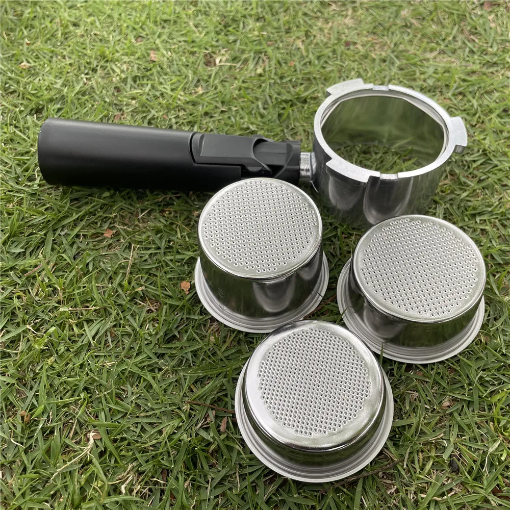 51 mm bodenloser Kaffee-Siebträger mit 1 2 4 Tassen Korb für Homix Hibrew h11 Oster Cecotec Phico Brayer br1101 Kaffeemaschine Image