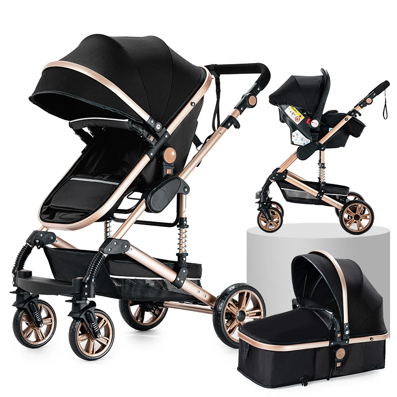 3-in-1-Kinderwagen, Babyautos, leichter Kinderwagen für Babyzubehör, Kinderwagen, Kinderwagen, Kinderwagen, Babyautositz, Kinderwagen