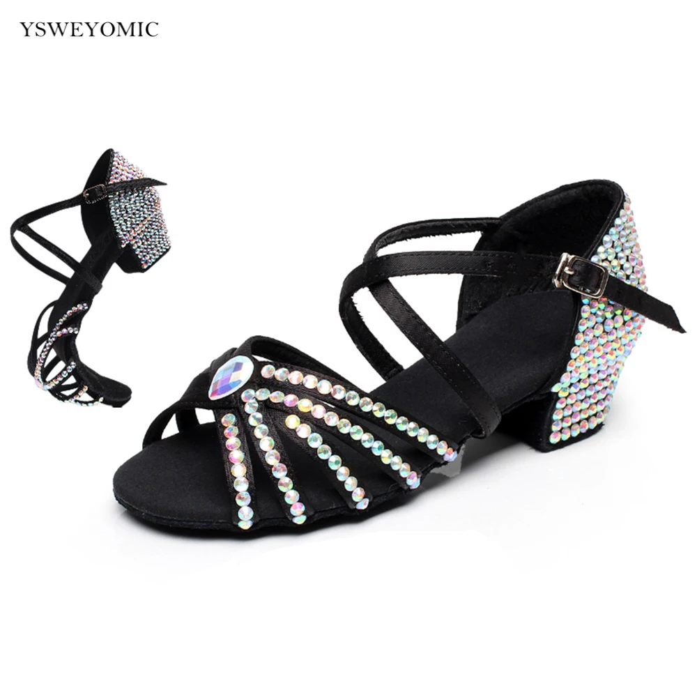 Kinder Latin Dance Schuhe Kinder Mädchen Ballsaal Tango Low heels 3,5 cm tanzen schuhe für frauen damen Salsa dance Sport schuhe