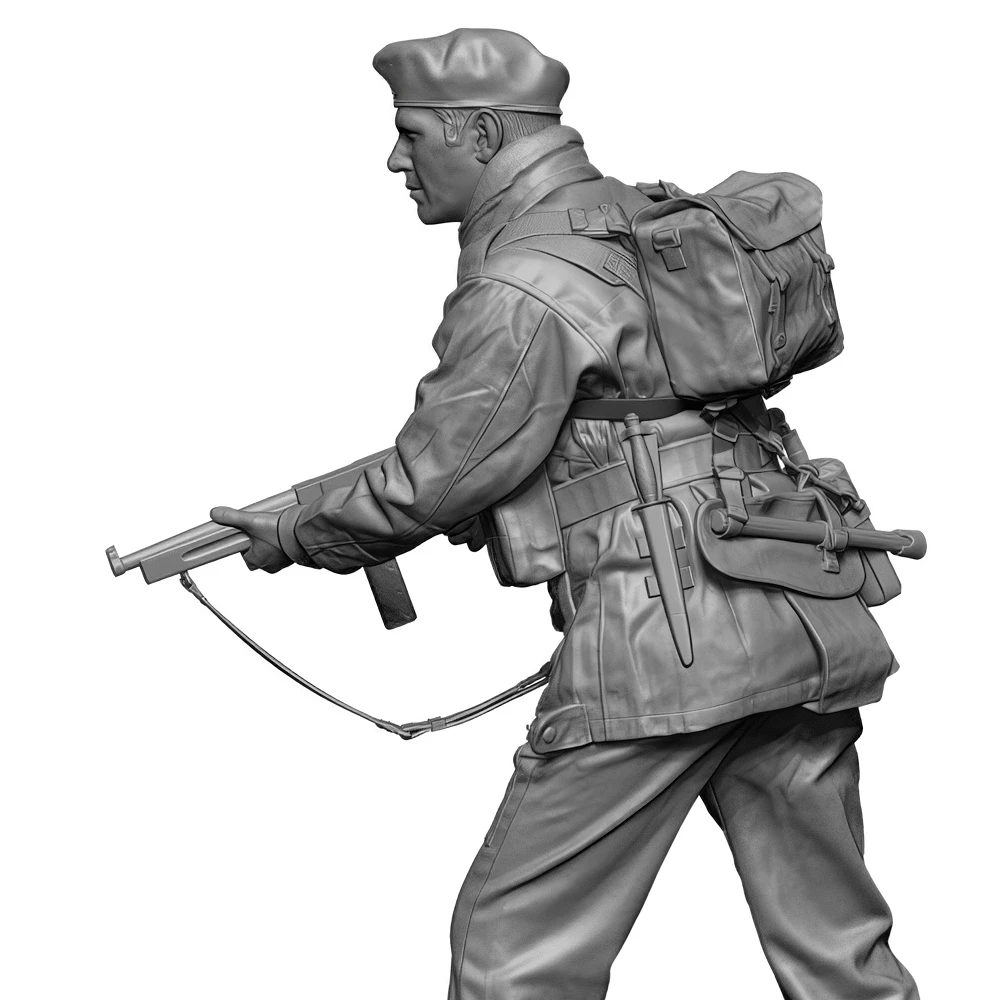 Harzmodellfigur, Soldat, Militärthema, 1/35 British Para (Thompson), GK, unmontierter und unbemalter Bausatz Image