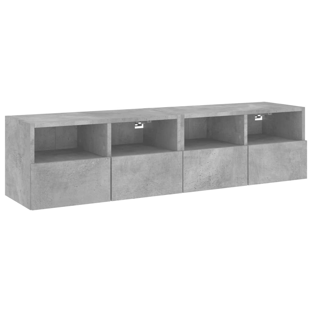 Helloshop26 - Multimedia-Wand-TV-Möbel TV-Regal TV-Sideboard für Esszimmer Wohnzimmer Schlafzimmer 2-teilig 60 x 30 x 30 cm 02_0028926 Image