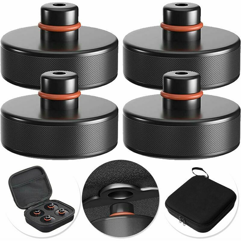 Tigrezy 5 Pezzi Di Cuscinetti Per Cric Compatibili Con Tesla Model 3 / S / X / Y, 4 Pezzi Di Supporto Per Cric Tesla Con 1 Scatola Di Immagazzinaggio, Accessori Per Cuscinetti Di Sollevamento Per Veic