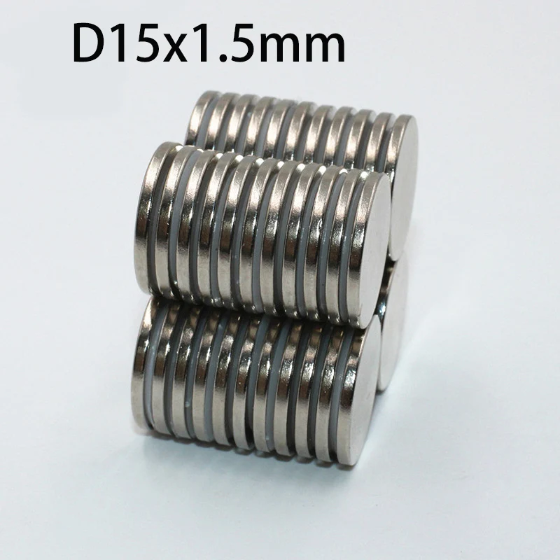 20/50/100 Stück 15 x 1,5 runder Magnet 15 mm x 1,5 mm guter runder Magnet 15 x 1,5 mm 15 x 1,5