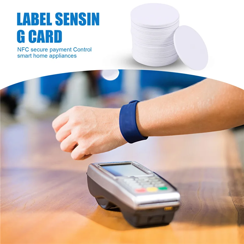 A93P für Ntag215 NFC-Tags, leere PVC-Münzen-NFC-Karten, kompatibel mit allen NFC-fähigen Mobiltelefonen und Geräten – (30 Stück) Image