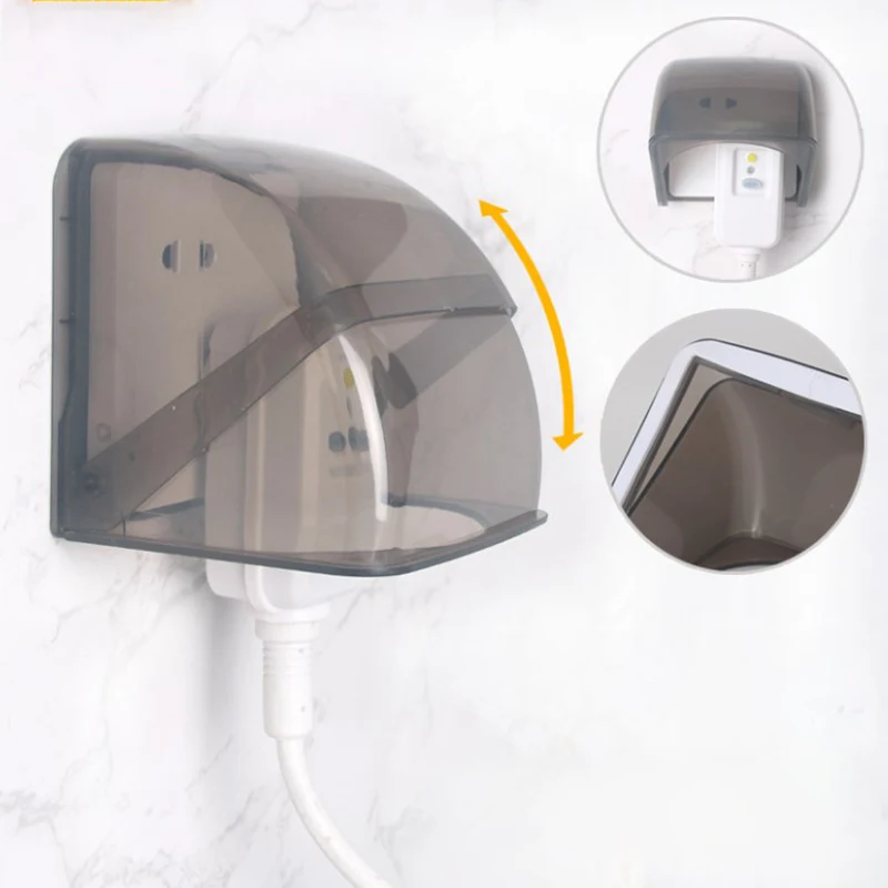 86 typ Outdoor Steckdose Schutzhülle Badezimmer Elektrische Stecker Wasserdichte Abdeckung Steckdose Regendicht Box Elektrische Liefert Image