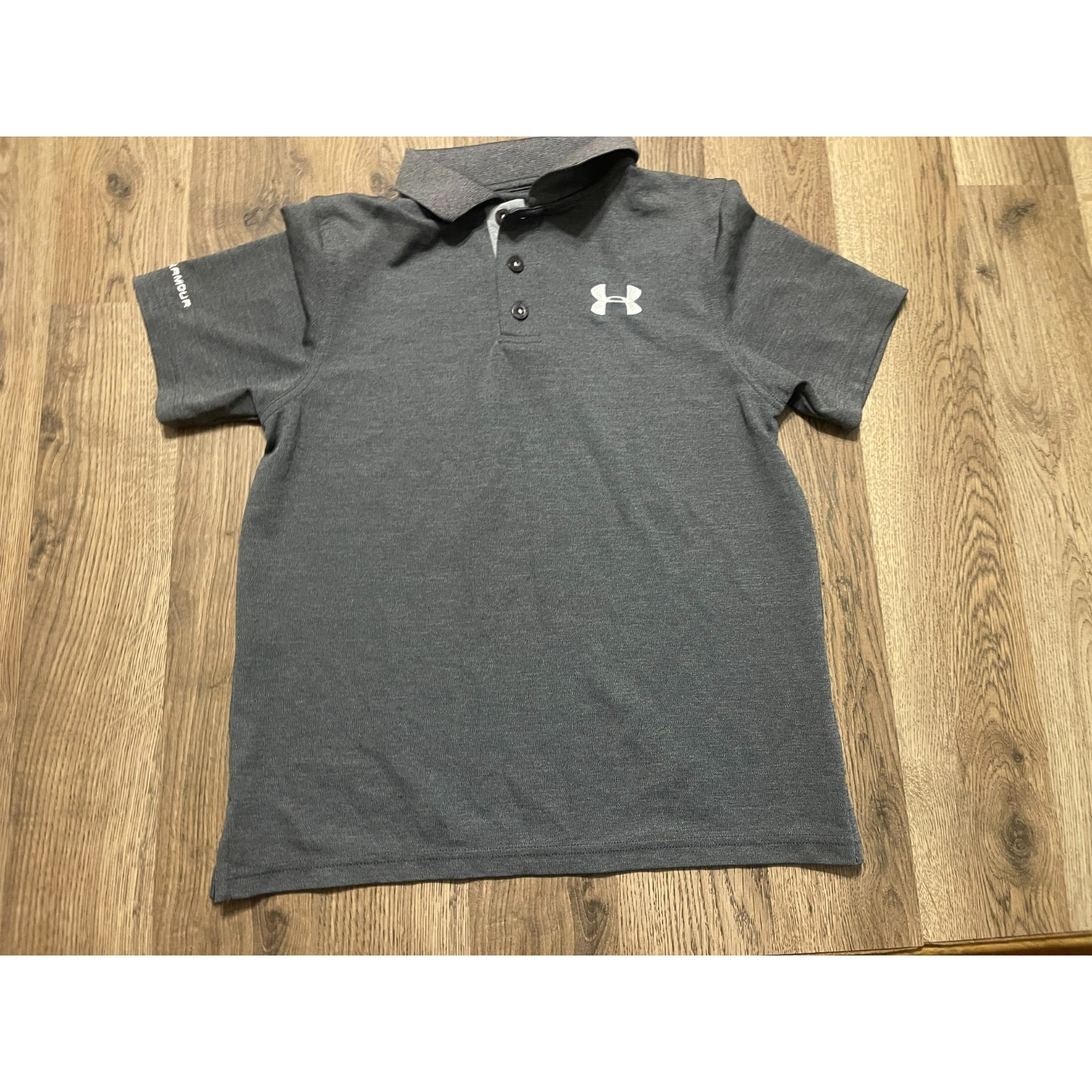 Under Armour Shirts & Tops | Under Armour Shirt, Youth Boys Size Medium, Gray, Polo, Athletic Wear | Color: Gray | Size: Mb