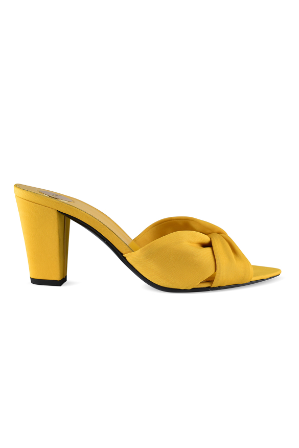 Saint Laurent Pantoletten Franciane Gelb