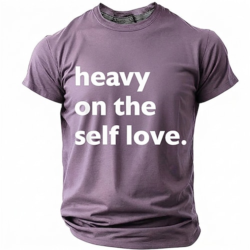 T-Shirt mit starkem Fokus auf Selbstliebe, positiver, inspirierender und motivierender Grafik, Rundhalsausschnitt, Kurzarm, Alltagskleidung, Streetwear, Geburtstagsgeschenk für ihn, Selbstfürsorge, Image