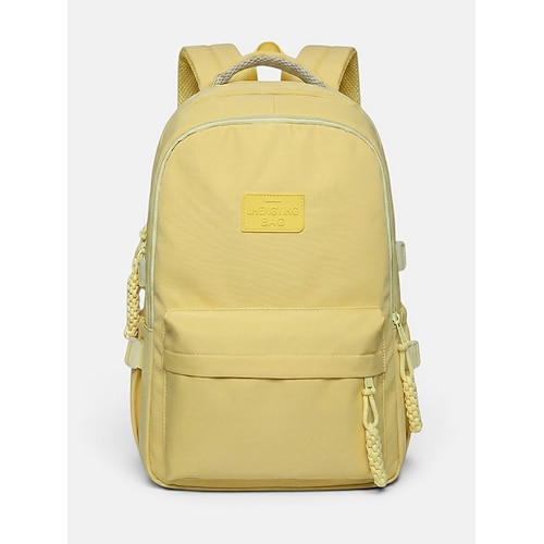 Damen-Rucksack aus Polyester, geräumiger Schulrucksack mit verstellbaren Trägern für Mädchen der Mittelstufe, ideal für Schule, Reisen und Outdoor-Sport. Image