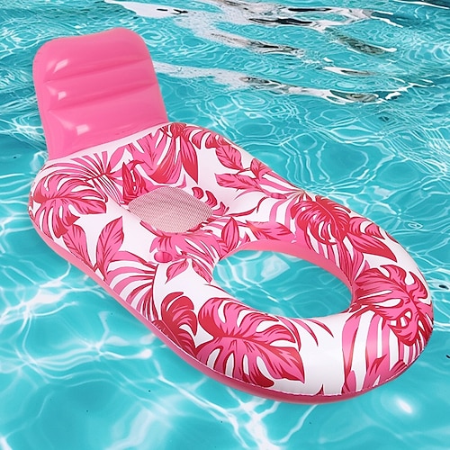 Aufblasbare Blatt-Liege, PVC-Wasserhängematte für Erwachsene zum Entspannen im Pool, ideal für Poolpartys und sommerliche Freizeitaktivitäten. Spaß im Freien Image