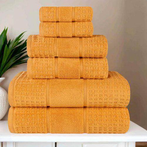 Napa Bath Towel Set Six Piece Set, Six Piece Set, Gold