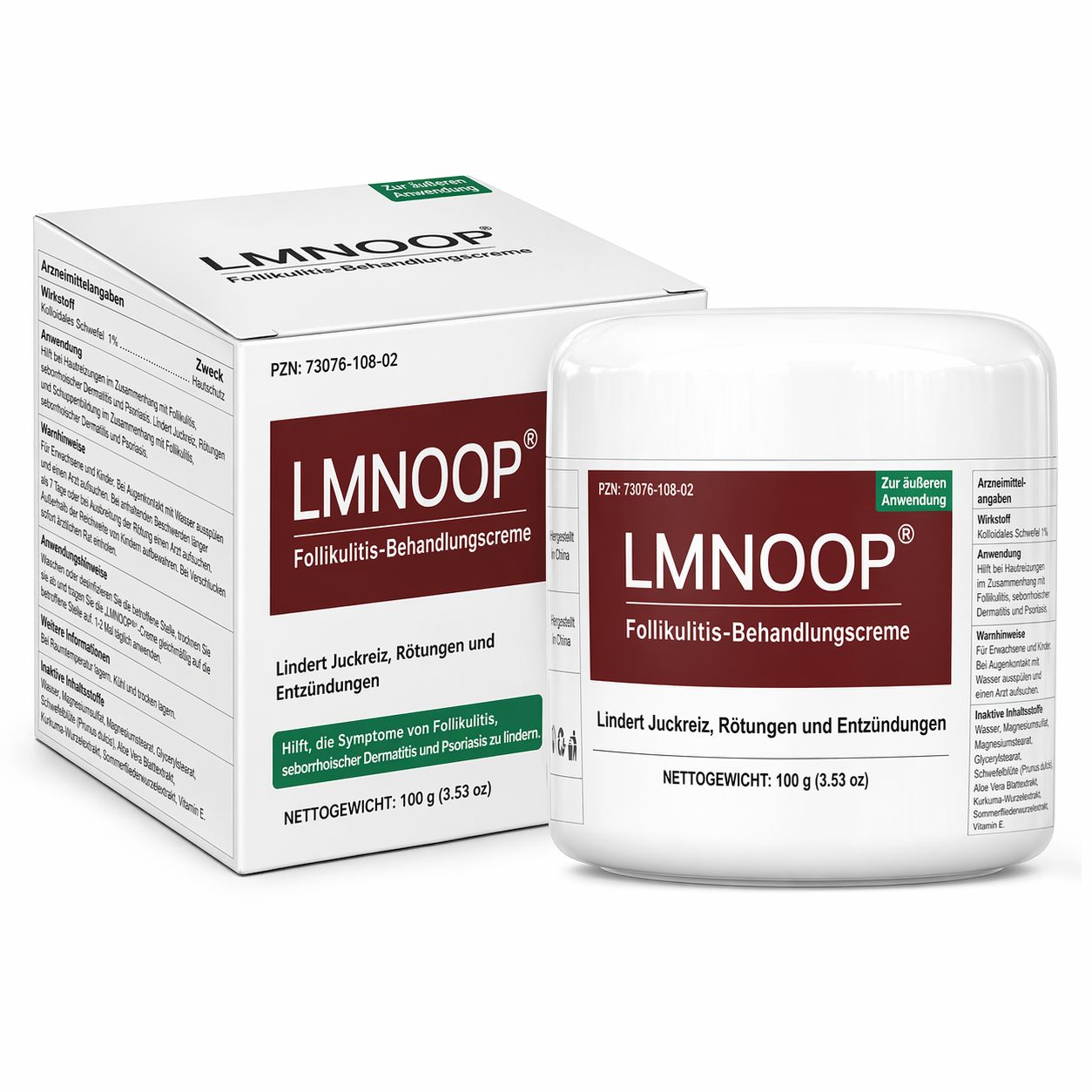 LMNOOP crema per follicolite cuoio capelluto e corpo 100 g