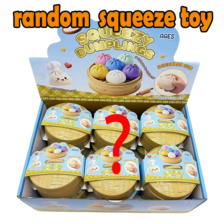 Blind Box Bunte Simulierte Knödel-Squishies zur Entspannung, Angstlinderung, Stressabbau und Stimmungsverbesserung, Rebound-Quetschspielzeug Image