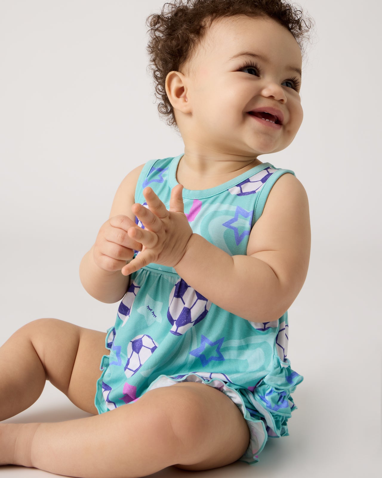 Aqua Soccer Stars Bamboo Baby Bubble Romper - 18-24 months