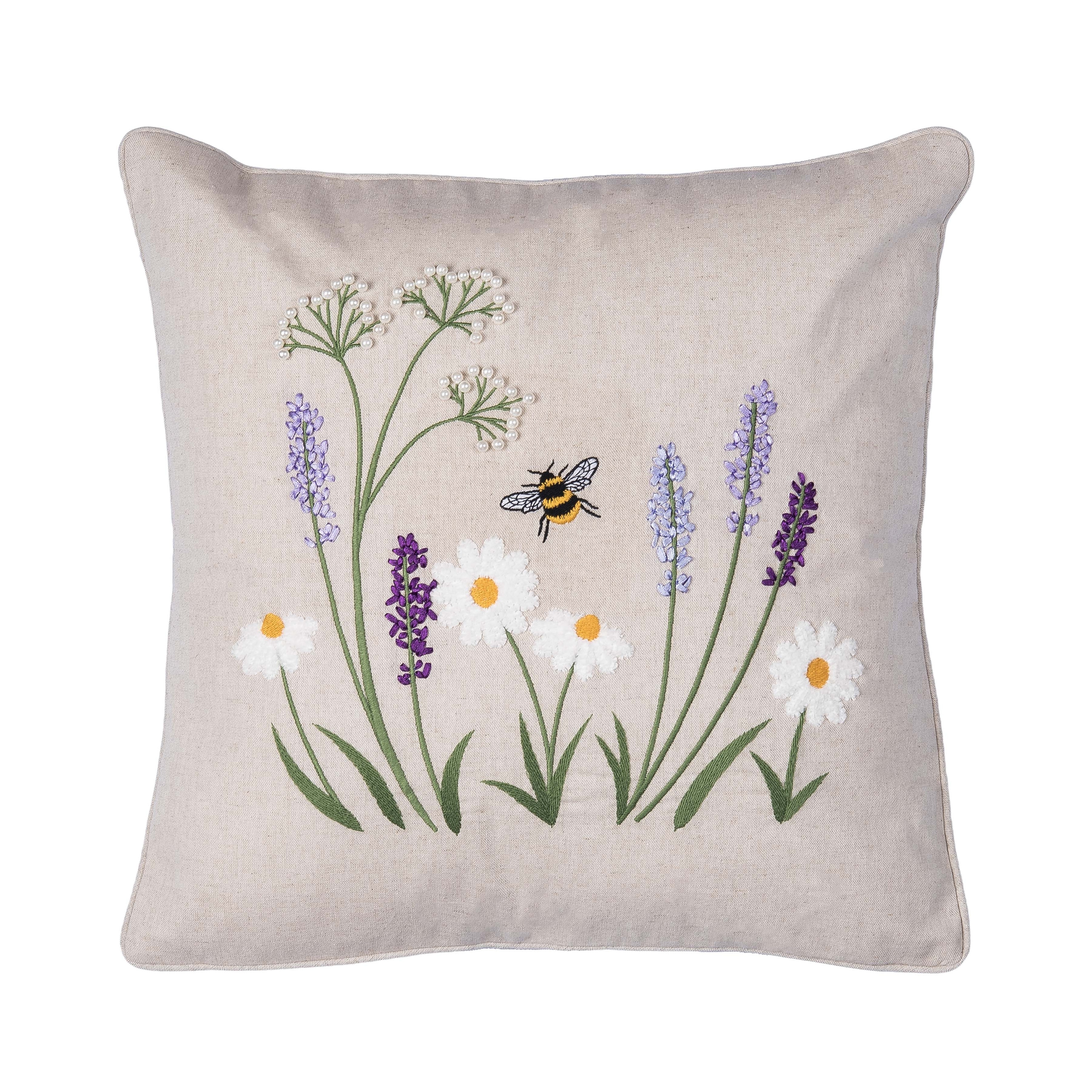 Lavender & Bee Garden Pillow