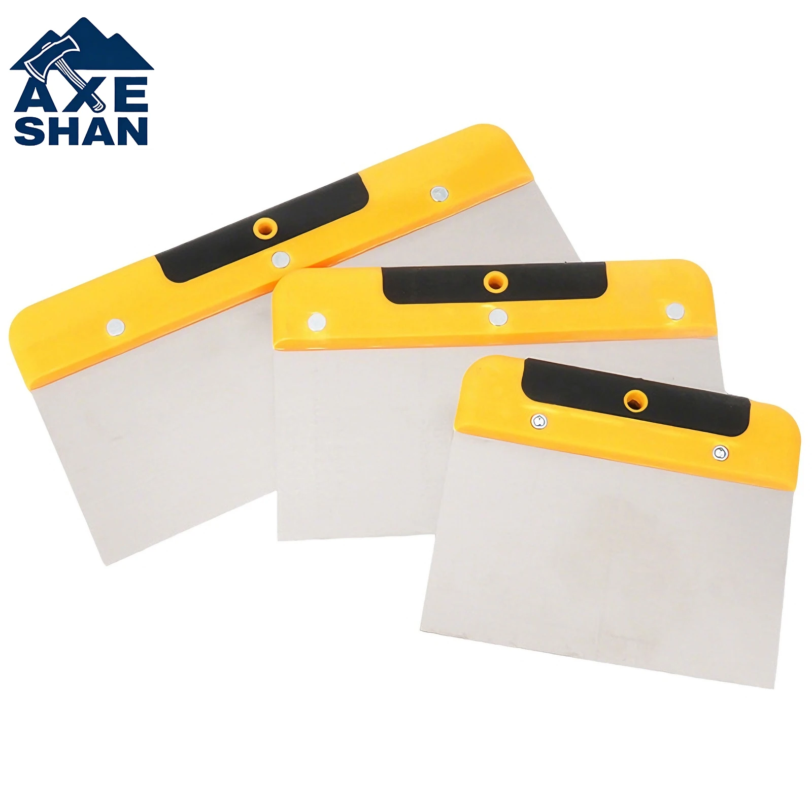 AXE SHAN 6/8/10 Zoll Edelstahl-Schaber Spachtel Mehrzweck-Spatel für Wandreinigung Malen Putz Handwerkzeuge Image
