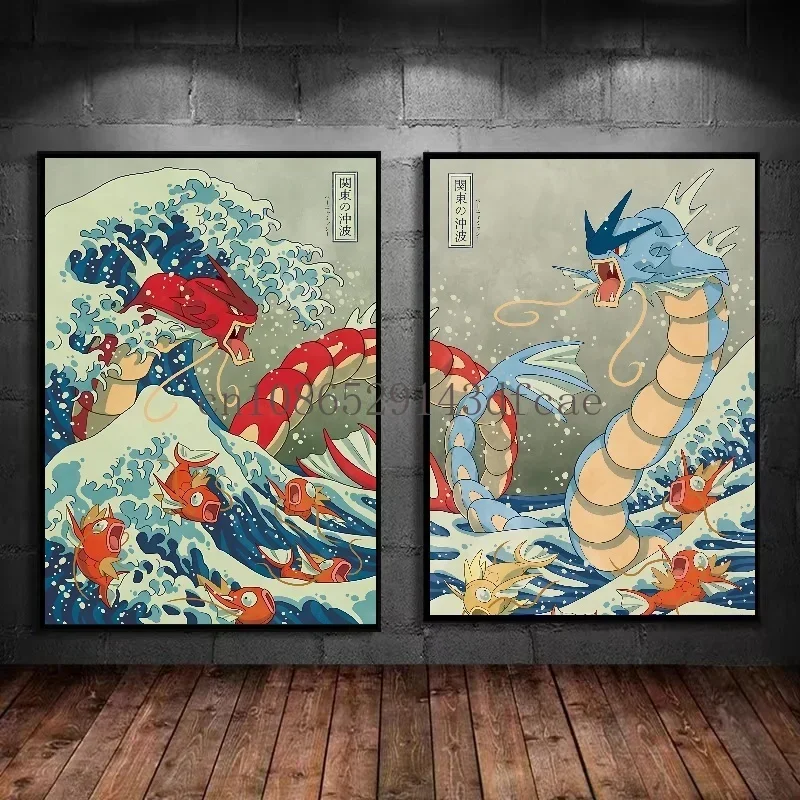 Druck auf Leinwand, Pokemon Empoleon, Wandkunst, Zuhause, modernes Wohnzimmer, Freunde, Geschenke, Dekoration, Gemälde, dekoratives ästhetisches Poster Image