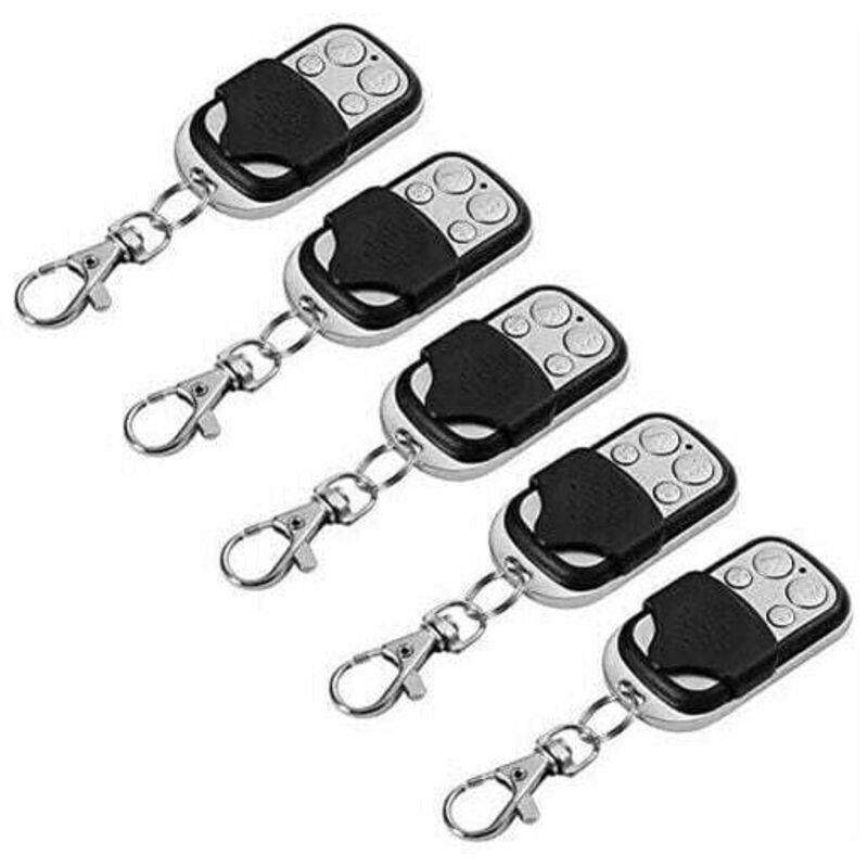 5 Pezzi Di Telecomando Universale Per Cancello, Telecomando Universale Senza Fili Per Garage, Per Porta Del Garage E Auto, Duplicatore Portachiavi Telecomando Universale Senza Fili